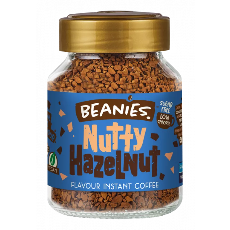 Beanies Nutty Hazelnut Flavoured Instant Coffee 50g