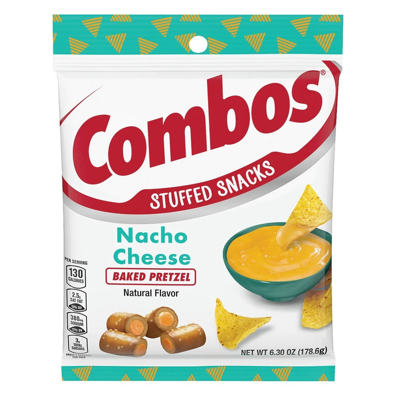 Combos Pretzels Nacho Cheese NK 178.6g (6.3oz) **Expired 30/04/2025**