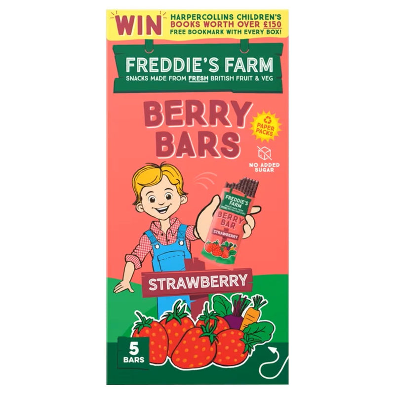 Freddies Farm Berry Bars Multipack Strawberry 100g