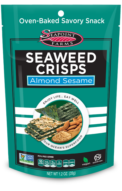 Seapoint Seaweed Crisps Almond Sesame 33g
