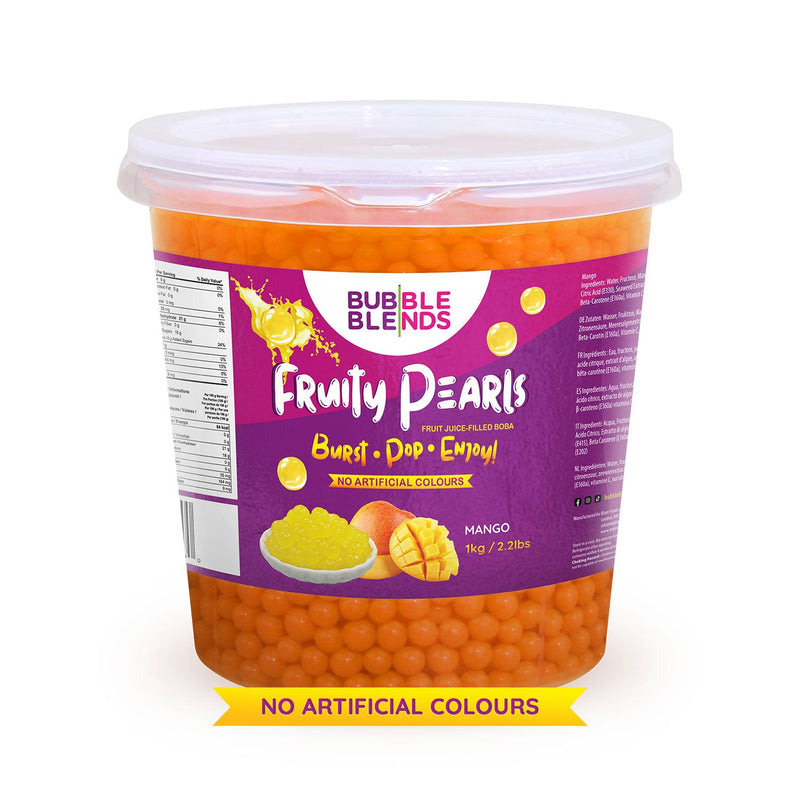 Bubble Blends - Mango Popping Boba Fruit Juice Filled Pearls 1kg