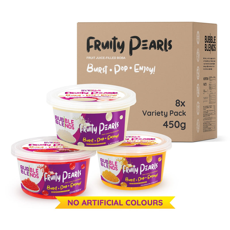 Bubble Blends - Cherry, Lychee & Passion Fruit Variety Pack | 3-Pack 450g