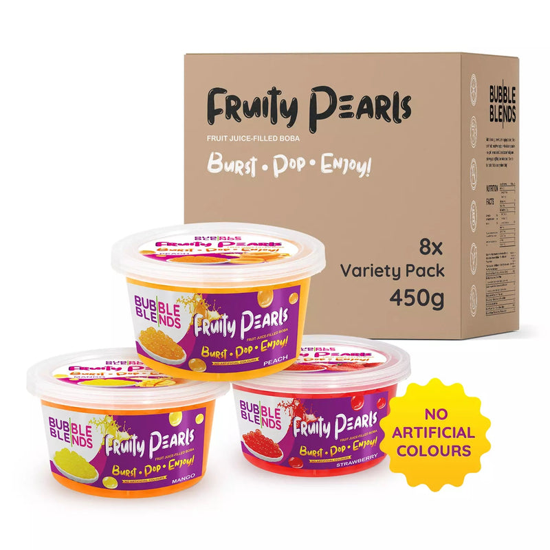 Bubble Blends - Strawberry, Mango & Passion Fruit Variety Pack | 3-Pack 450g **Expired 21/02/2025**