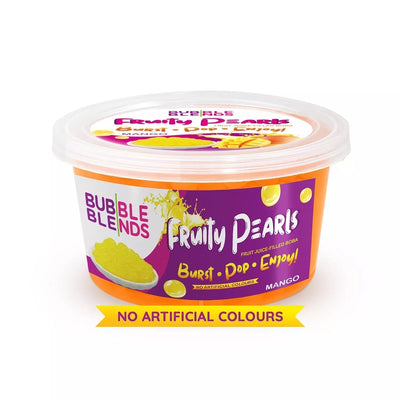Bubble Blends - Mango Popping Boba Fruit Juice Filled Pearls 450g x 12 Tubs