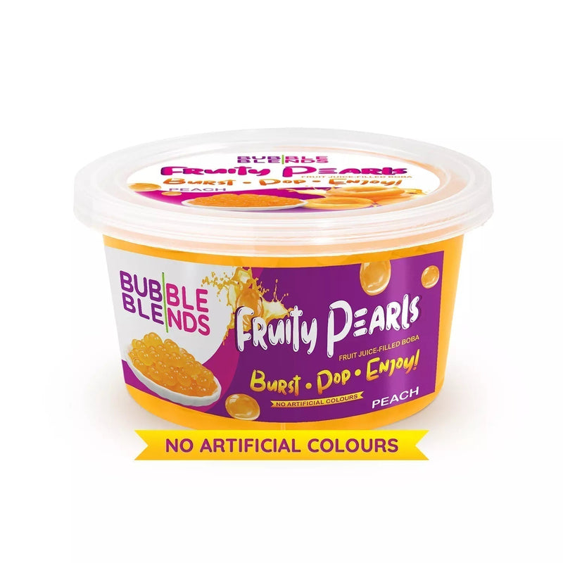 Bubble Blends - Peach Popping Boba Fruit Juice Filled Pearls 450g