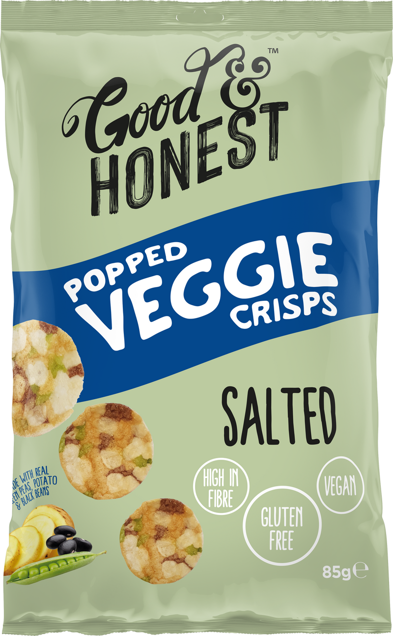 Good & Honest Chips Veggie Green Pea & Black Bean - Salted 85g
