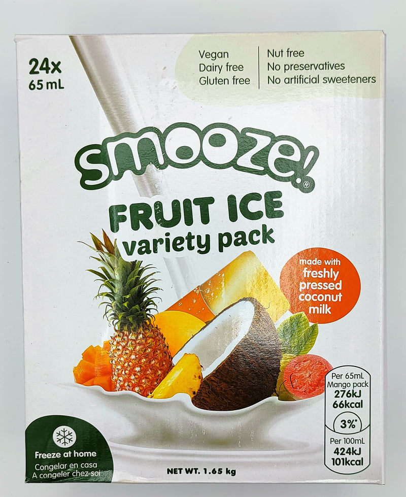Smooze Ice Lollies Variety Pack 24 x 65ml **Exp 28/04**