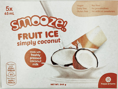 Smooze Ice Lollies Simply Coconut 5 x 65ml