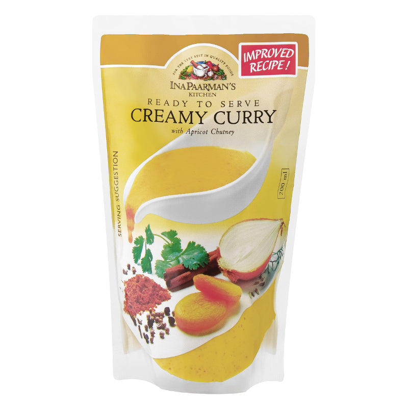 Ina Paarman Kitchen Ready To Serve Sauce Creamy Curry 200g