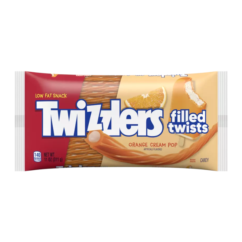Twizzlers Filled Twists Orange Cream Pop 311g (11oz)