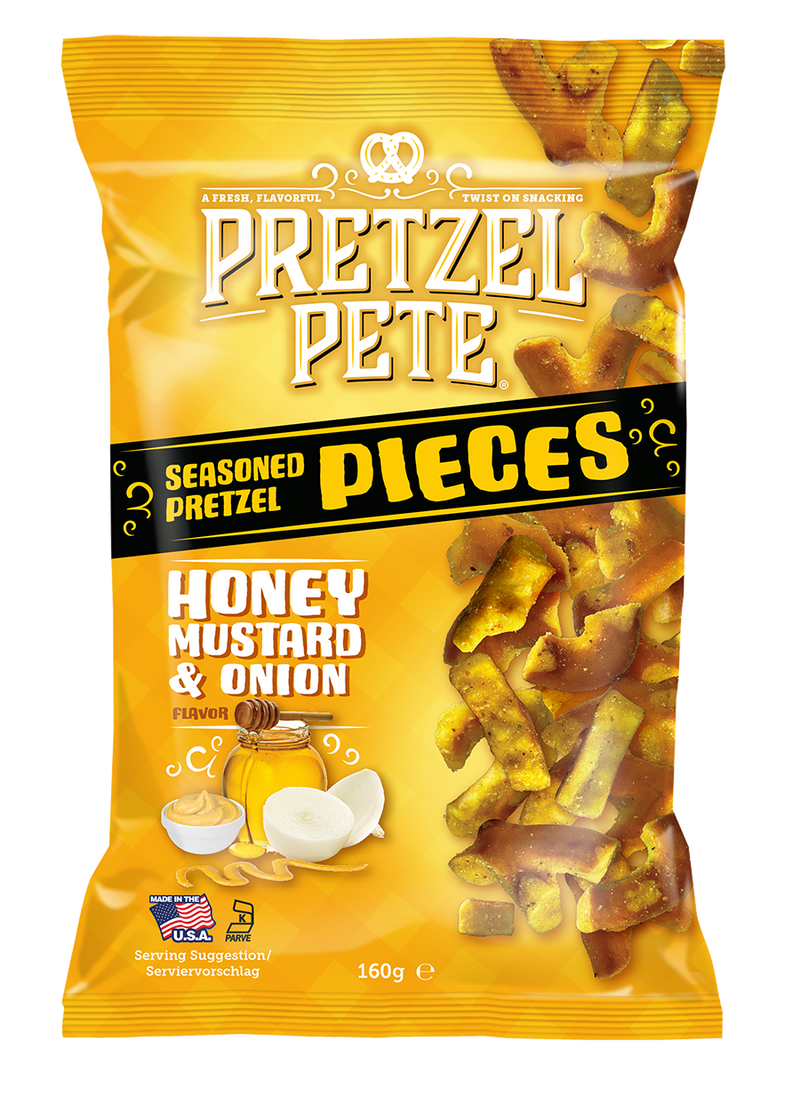 Pretzel Pete Honey Mustard & Onion 160g