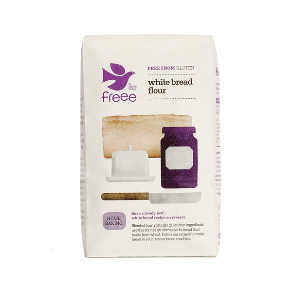 Doves Farm Pack of 5 x 1kg Gluten Free Bread Flour White