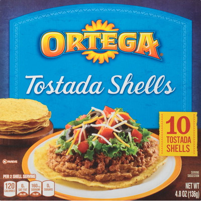 Ortega Tostada Shells 10 Count 136g