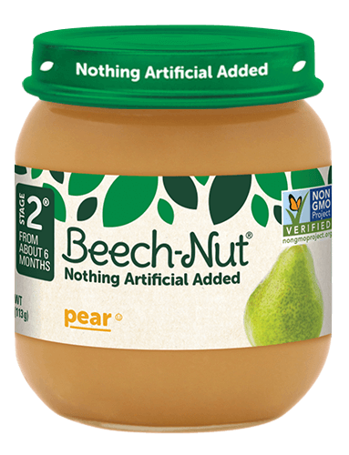 Beech Nut Pack of 10 x 113g Pear Puree