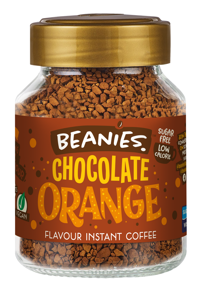 Beanies Chocolate Orange Flavoured Instant Coffee 50g