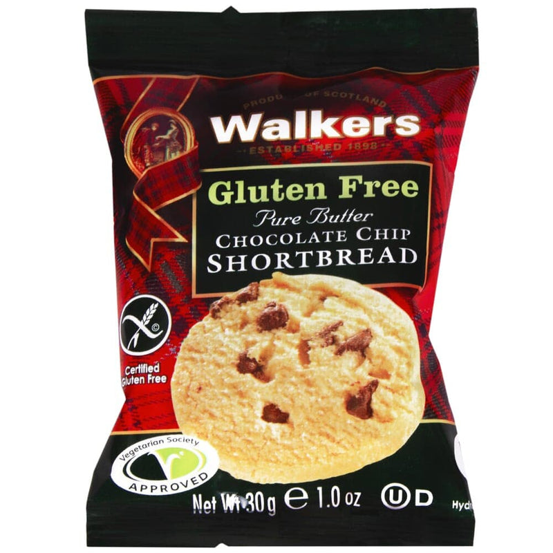 Walkers Gluten Free Chocolate Chip Shortbread 30g