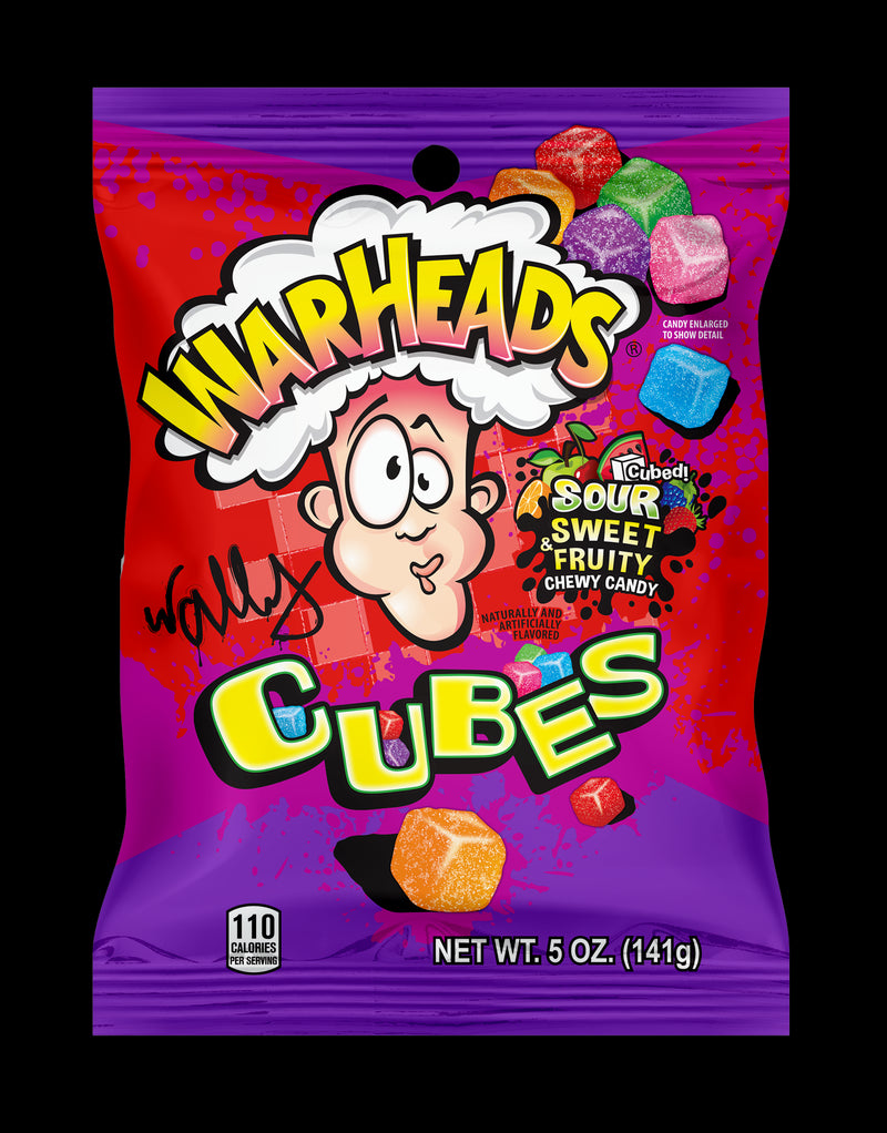 Warheads Sour Chewy Cubes Peg Bag NK 142g (5oz)