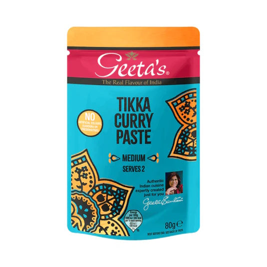 Geetas Pack of 12 x 80g Curry Paste Tikka Medium