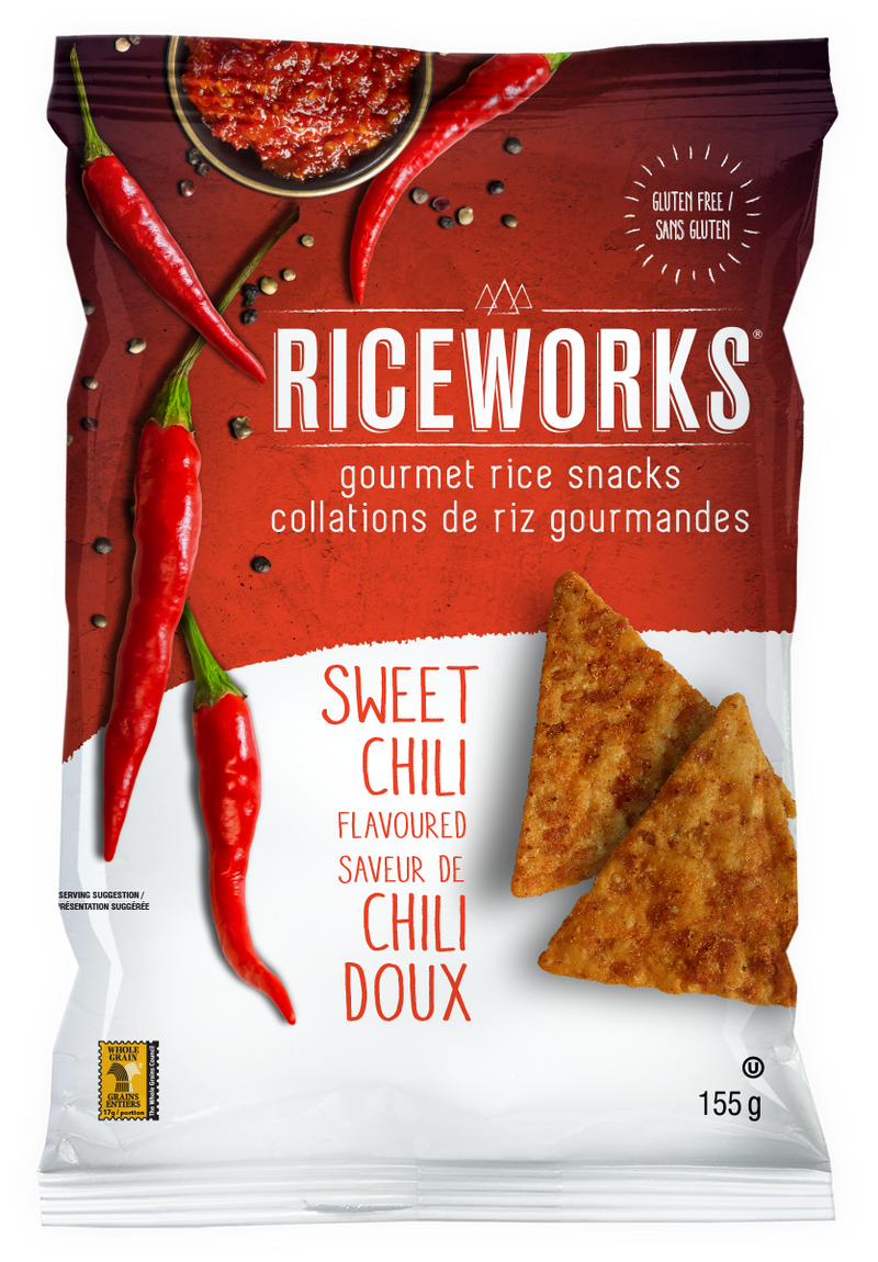 Riceworks Sweet Chili Rice Snacks 156g