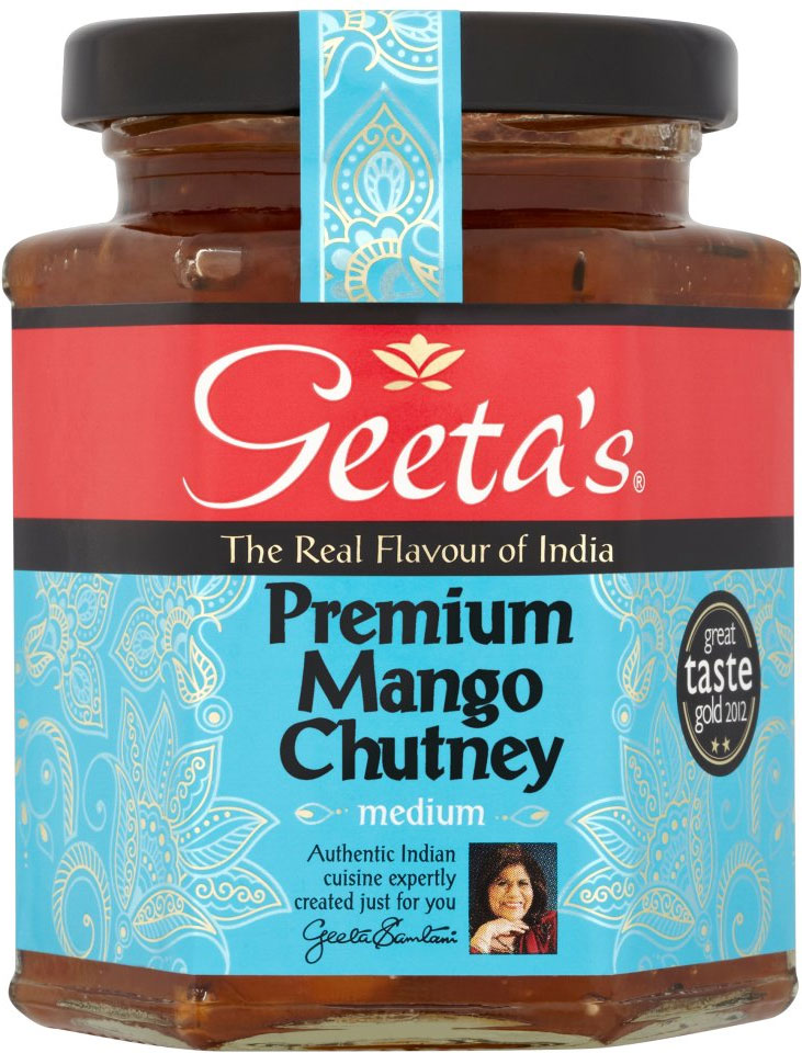 Geetas Pack of 6 x 320g Premium Mango Chutney