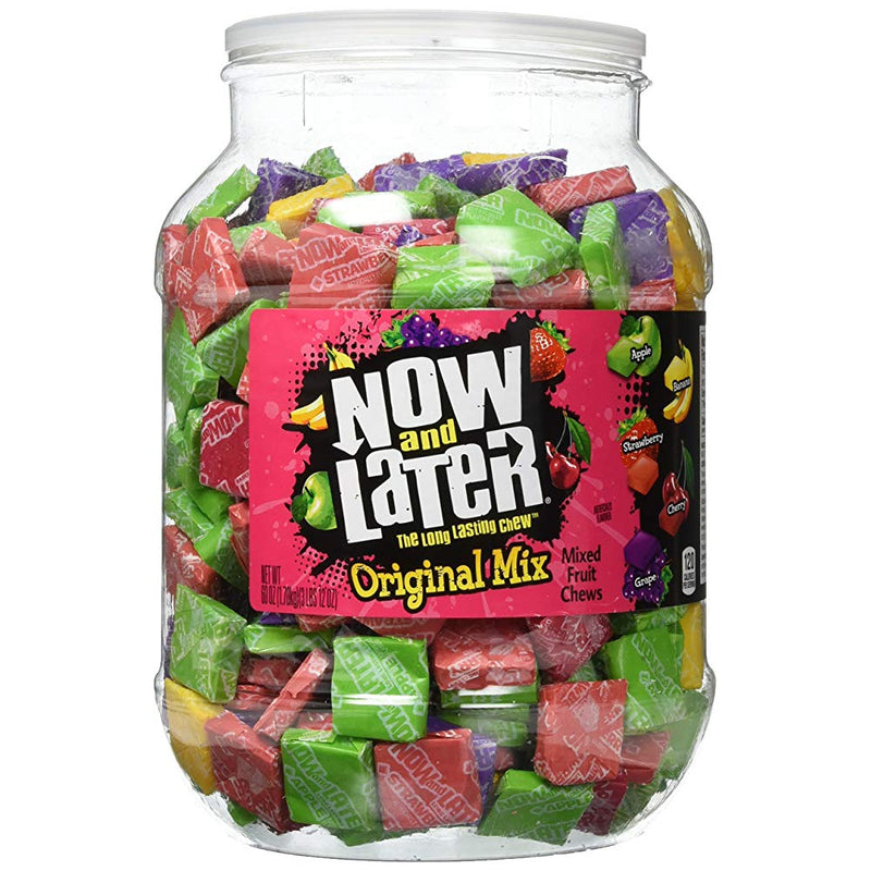 Now & Later Jar - Original Mix - Mixed Fruit Chews 1.7kg