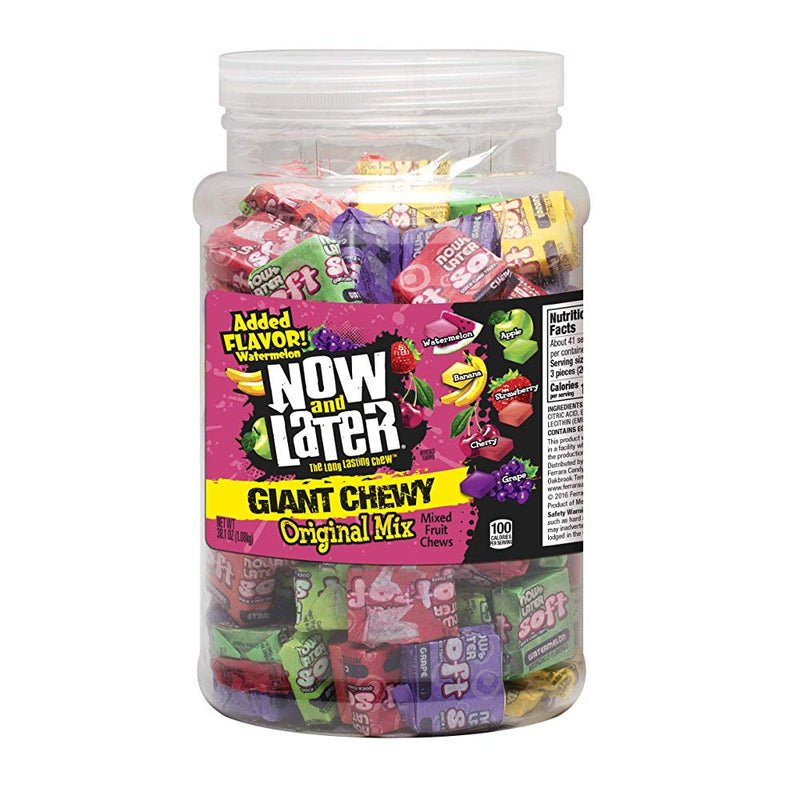 Now & Later Jars Giant Soft Assorted 8.9g