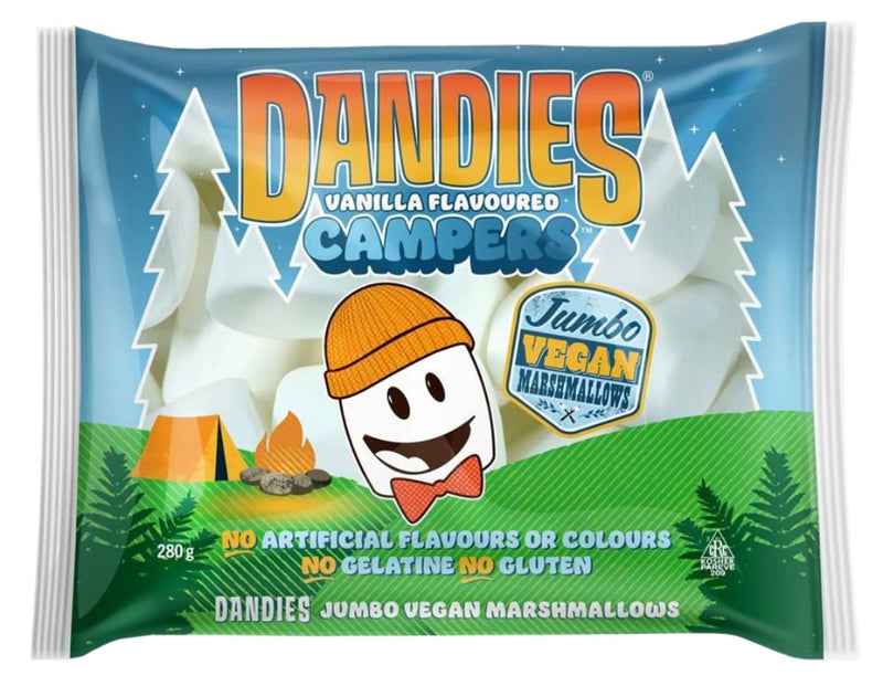 Dandies Vanilla Flavoured Jumbo Vegan Marshmallows 280g