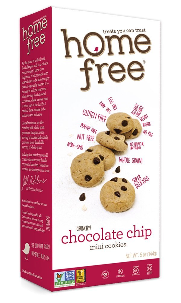 HomeFree Gluten Free Chocolate Chip Mini Cookie Box 144g