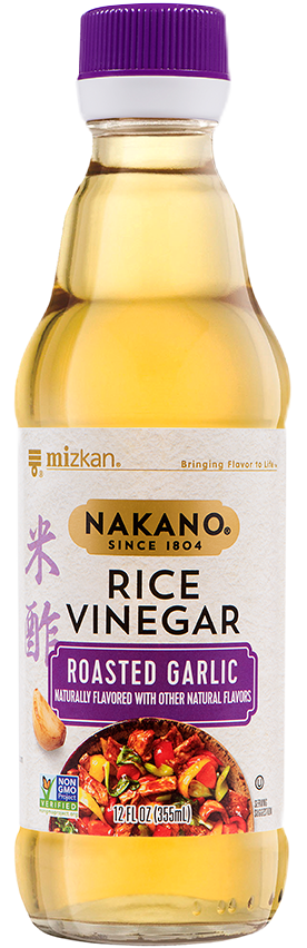 Nakano Pack of 6 x 355ml Seasoned Rice Vinegar Roasted Garlic