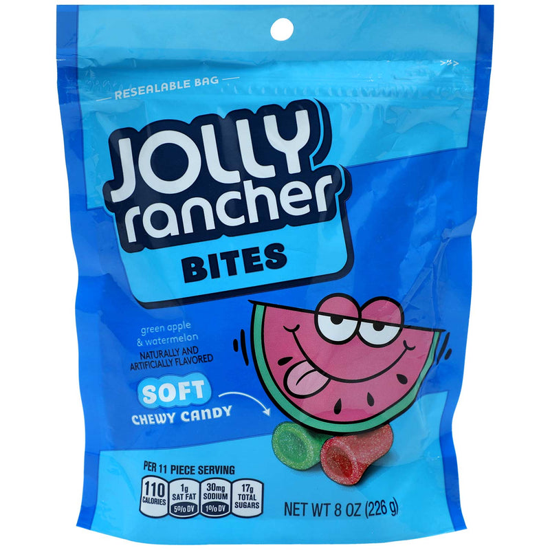 Jolly Rancher Bites Green Apple & Watermelon Bag 226g (8oz)