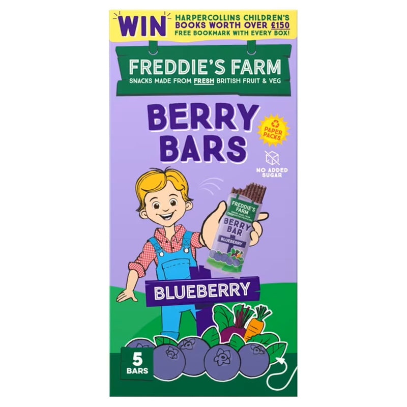 Freddies Farm Berry Bars Multipack Blueberry 100g