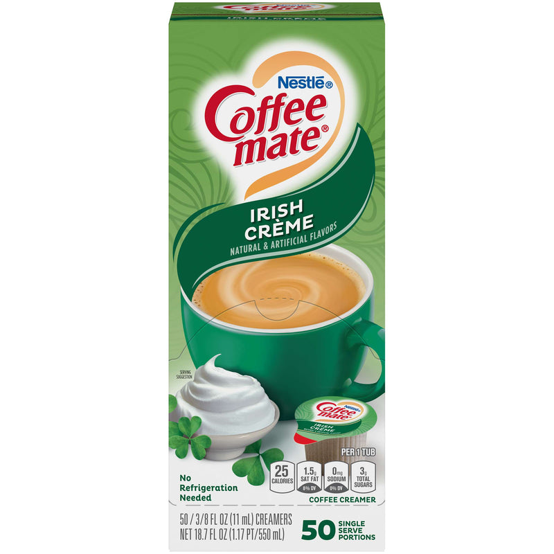 Coffee Mate Liquid Irish Creme Single Serve Creamer  50 x 11ml