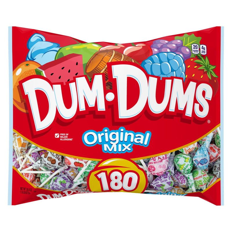 Dum Dums Pops LARGE Original Mix 180ct 873g (30.8oz)