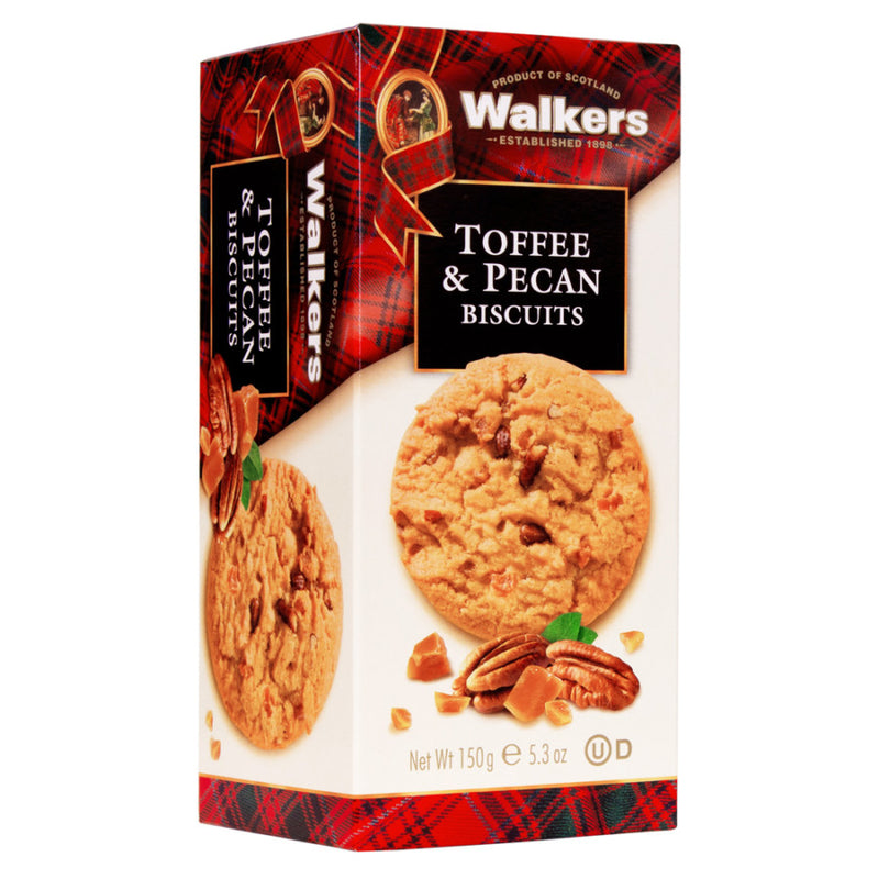 Walkers Biscuits Pack of 12 x 150g Toffee & Pecan