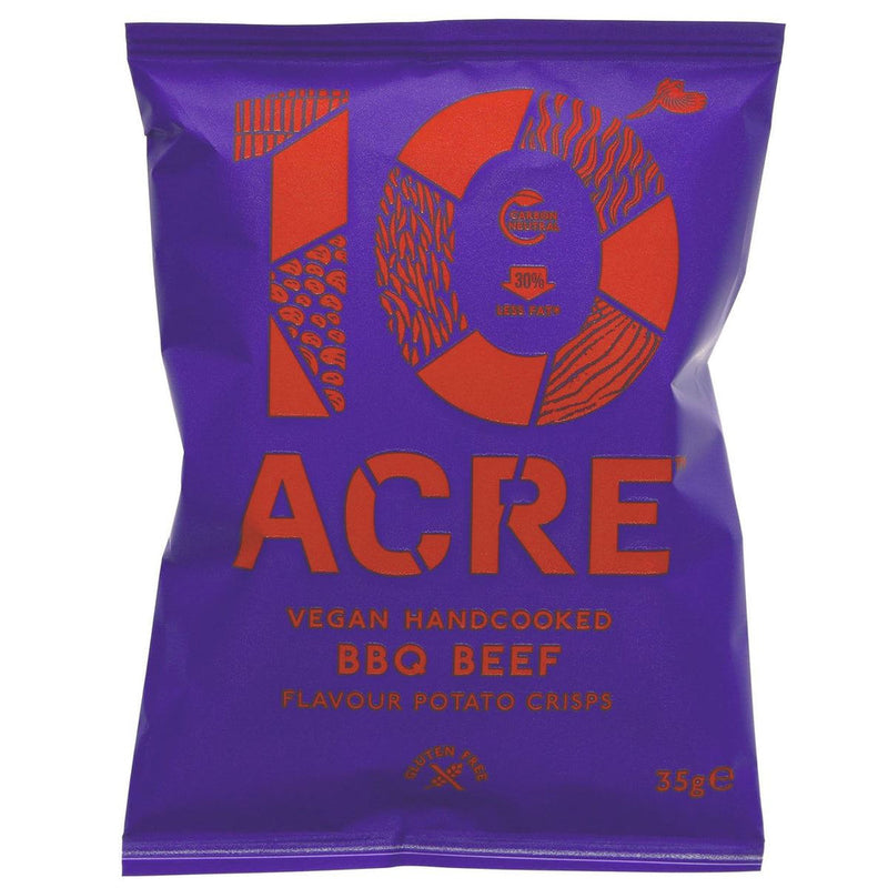 Ten Acre Pack of 20 x 35g SMALL Crisps BBQ Beef