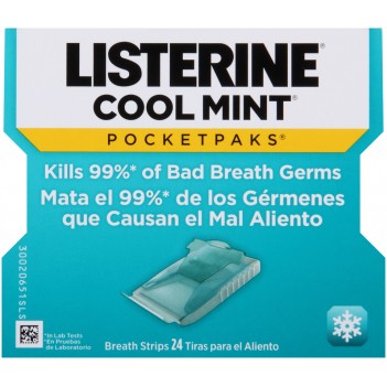 Listerine Cool Mint Pocketpaks - 24 Breath Strips