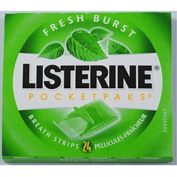 Listerine Fresh Burst Pocketpaks - 24 Breath Strips