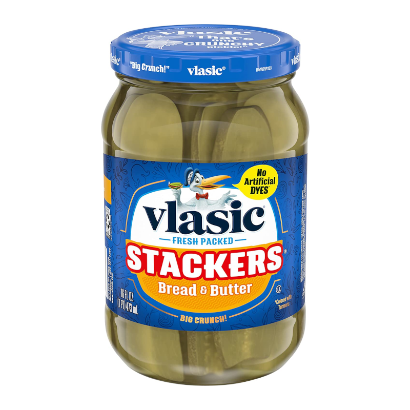 Vlasic Pickles Stackers Bread & Butter 473ml (16fl oz) **Expired 19/04/2025**