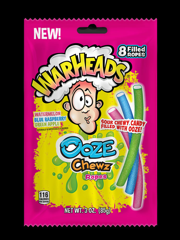 Warheads Ooze Chewz Ropes Peg Bag NK 85g (3oz)