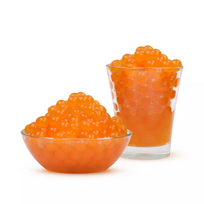 Bubble Blends - Mango Popping Boba Fruit Juice Filled Pearls 450g x 12 Tubs