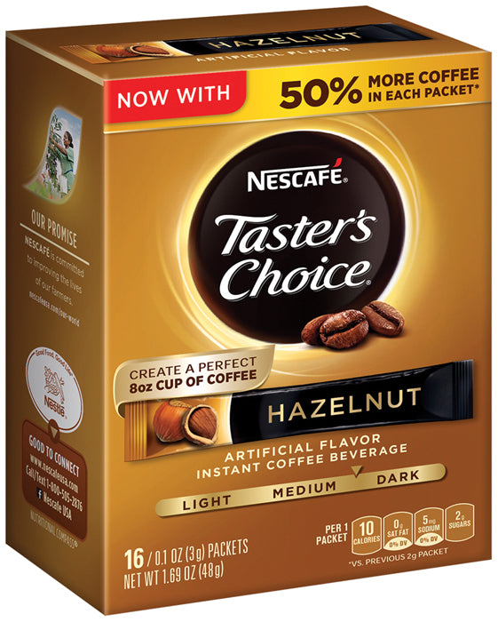 Nescafe Sachets Hazelnut Coffee  28g