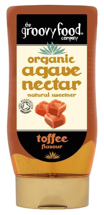 Groovy Food Pack of 6 x 250ml Agave Nectar - Toffee Flavour