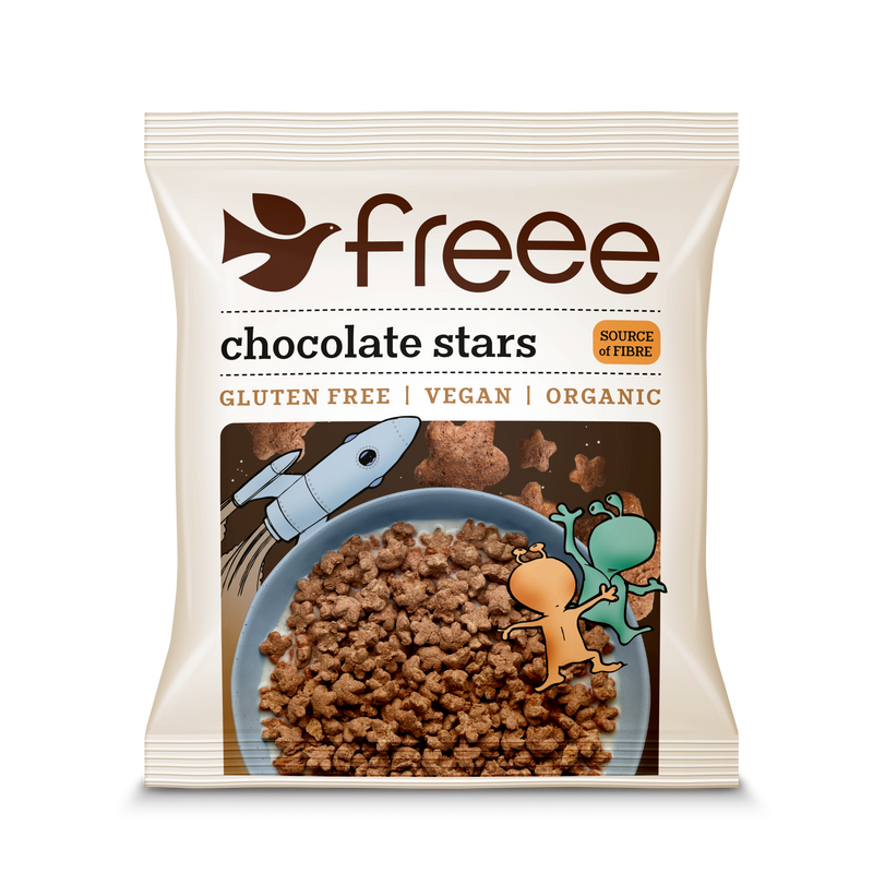 Doves Farm Gluten Free Chocolate Stars (Single Serve 25g)
