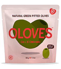 Oloves Pack of 10 x 30g Chilli & Oregano NK