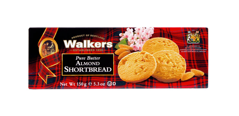 Walkers Almond Shortbread 150g