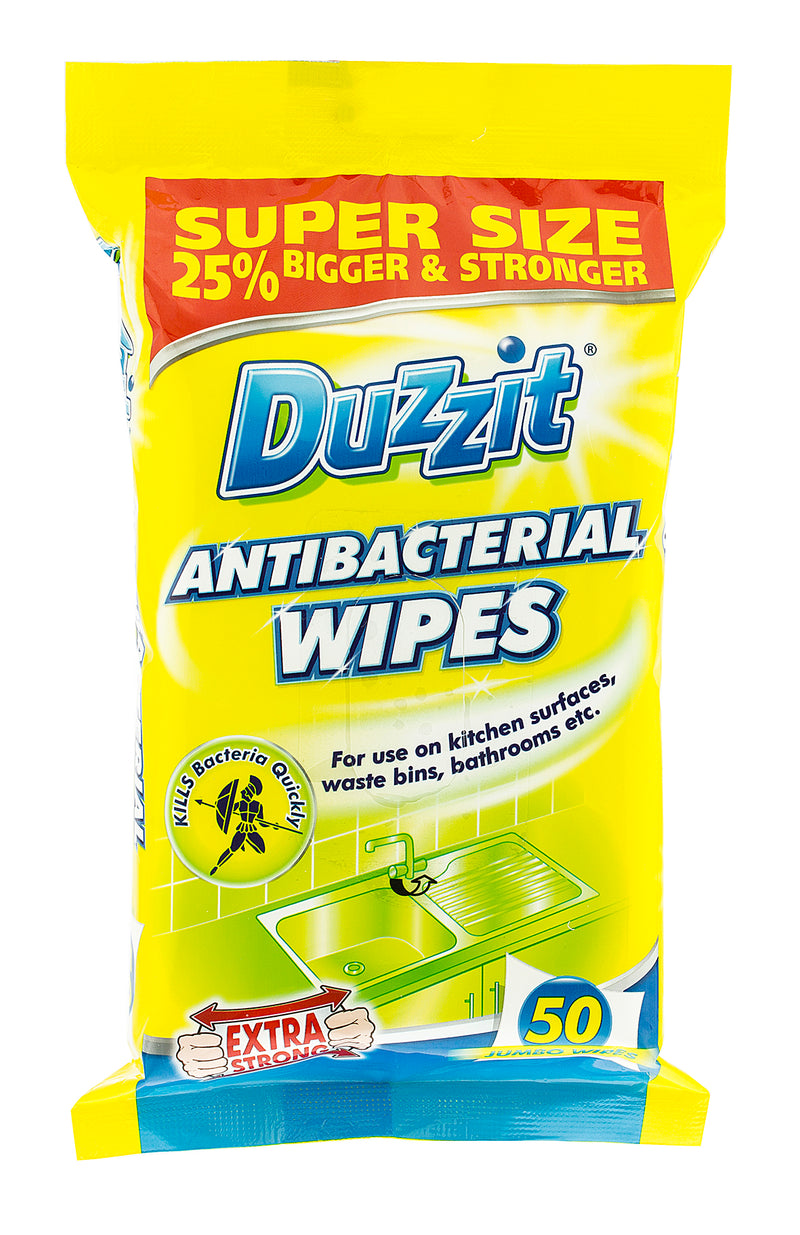 Duzzit - Anti-Bacterial Wipes 50Pk