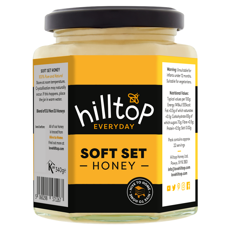 Hilltop Soft Set Honey  340g