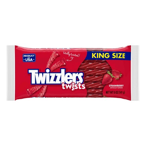 Twizzlers King Size Bag Strawberry Twists 141g