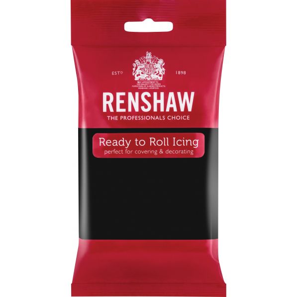 Renshaw Ready-To-Roll Icing - Jet Black 250g