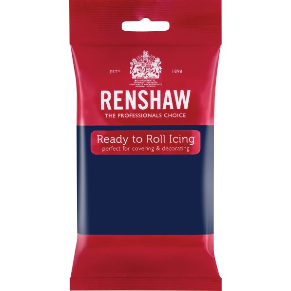 Renshaw Ready-To-Roll Icing - Navy Blue 250g